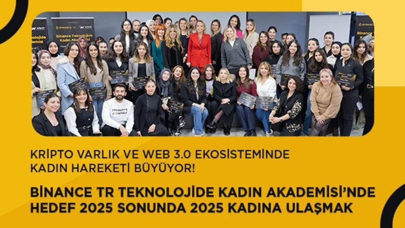 Binance TR Teknolojide Bayan Akademisi’nde maksat 2025 sonunda 2 bin 25 bayana ulaşmak
